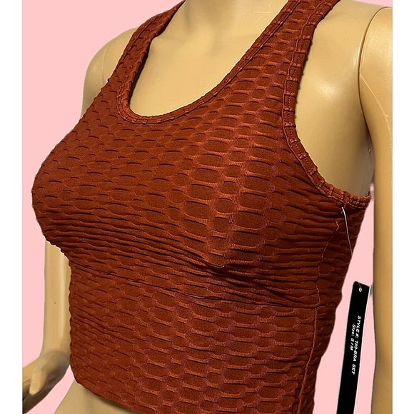 ❤️Brown Scrunch Legging & Sports Bra Set💎 - Picture 3 of 4